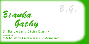 bianka gathy business card